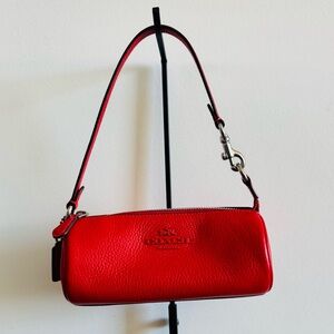 Coach Mini Barrel Bag in Red 🍒